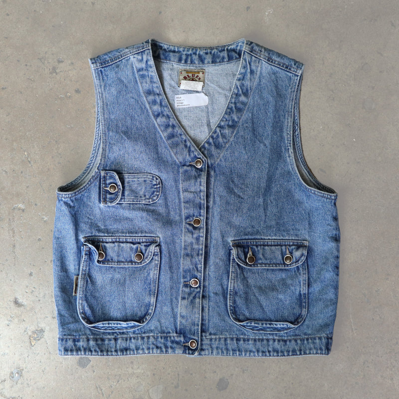 Denim Utility Vest 90's