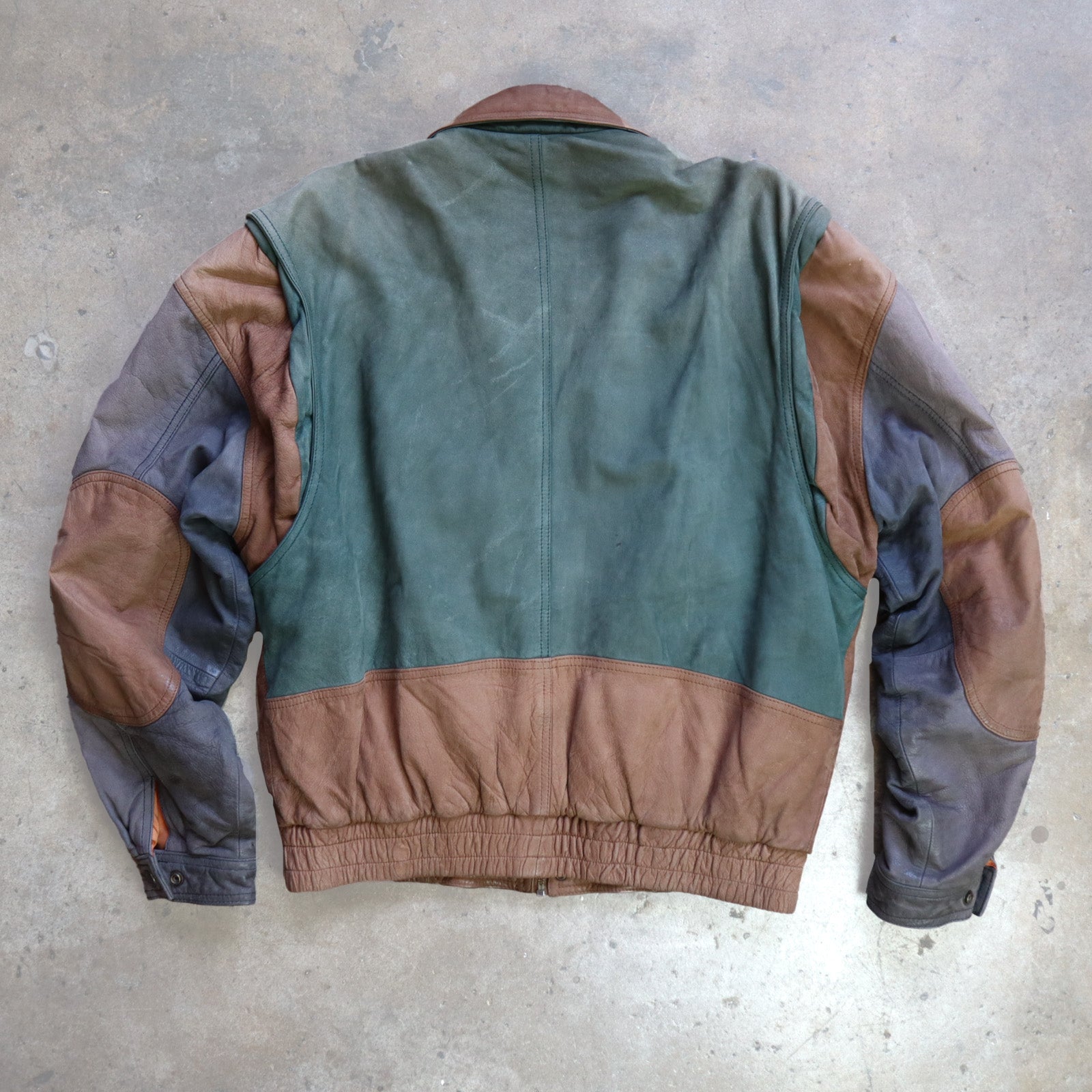 Beyond Leather Bomber Jacket Multi Color 90's – East Edison