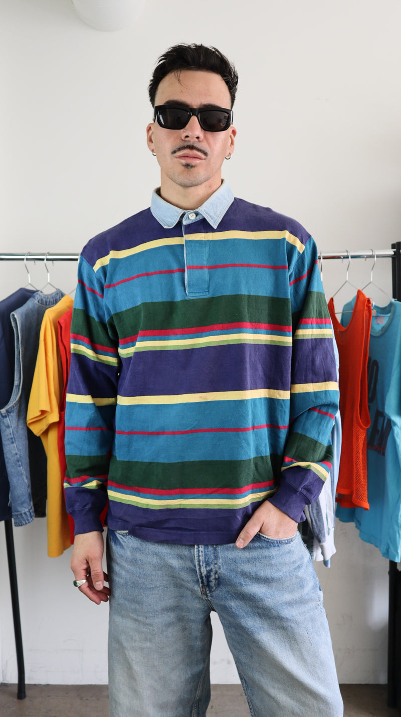 Rugby Shirt x JCrew 90's Loud Stripe