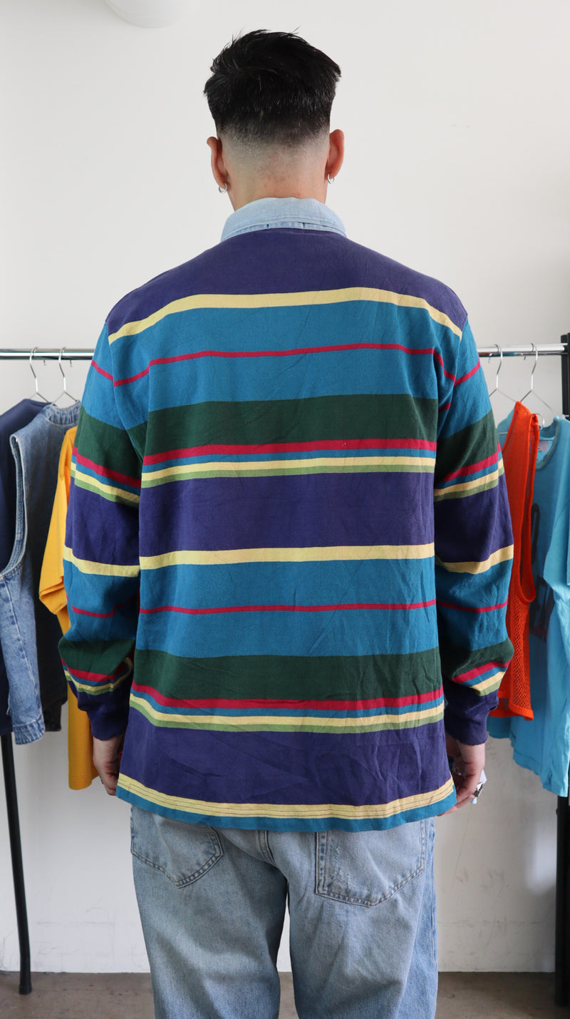 Rugby Shirt x JCrew 90's Loud Stripe