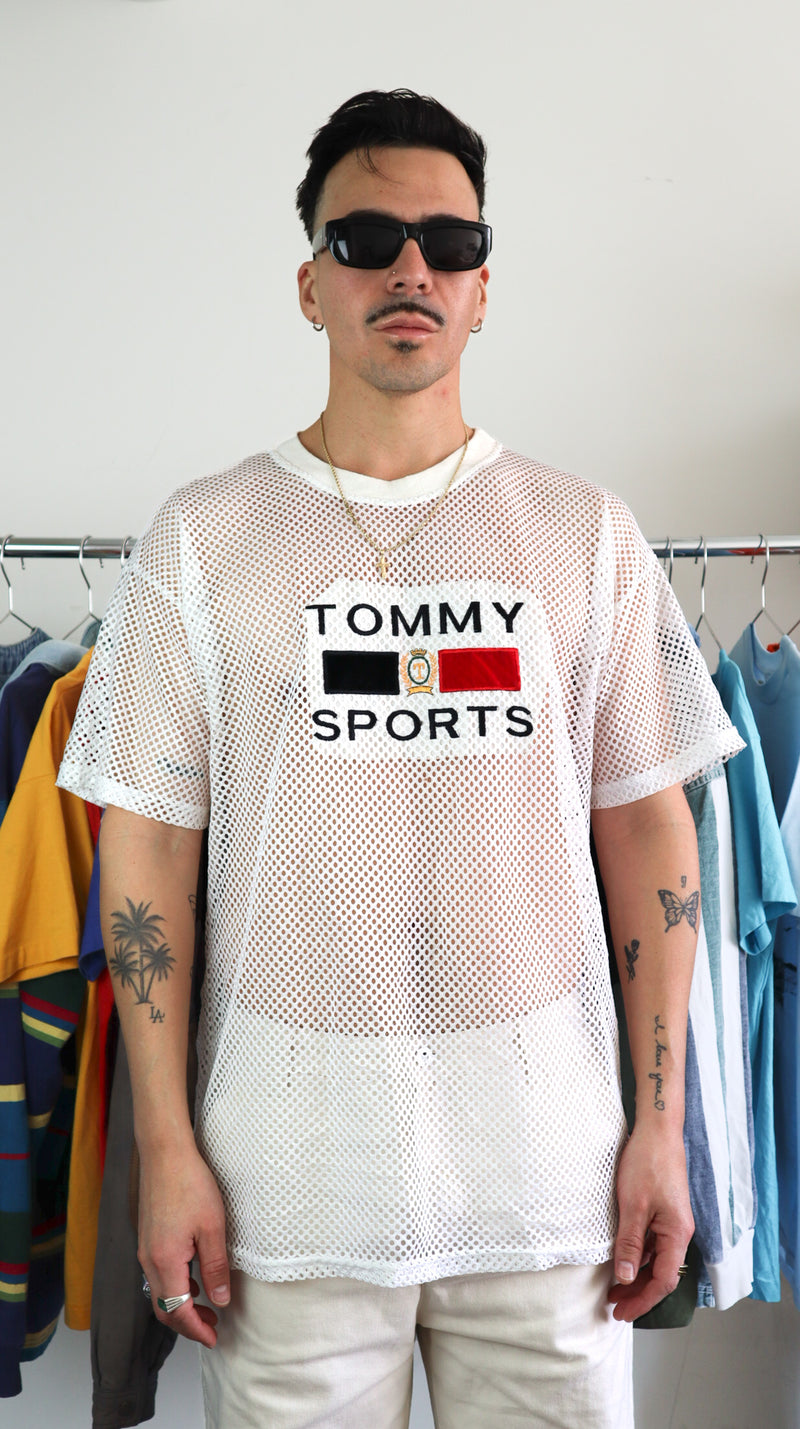 TOMMY SPORTS MESH JERSEY 90's