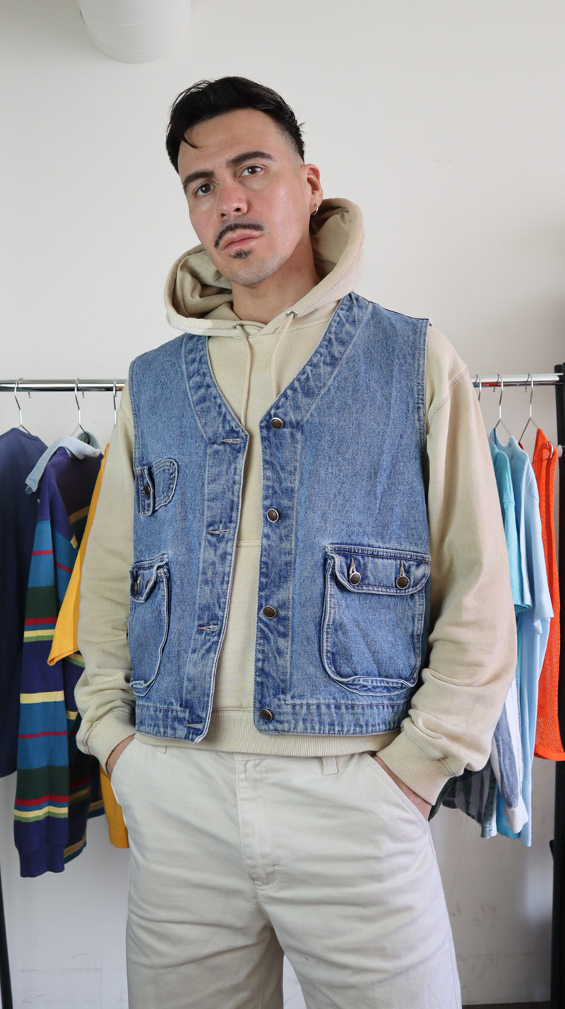 Denim Utility Vest 90's