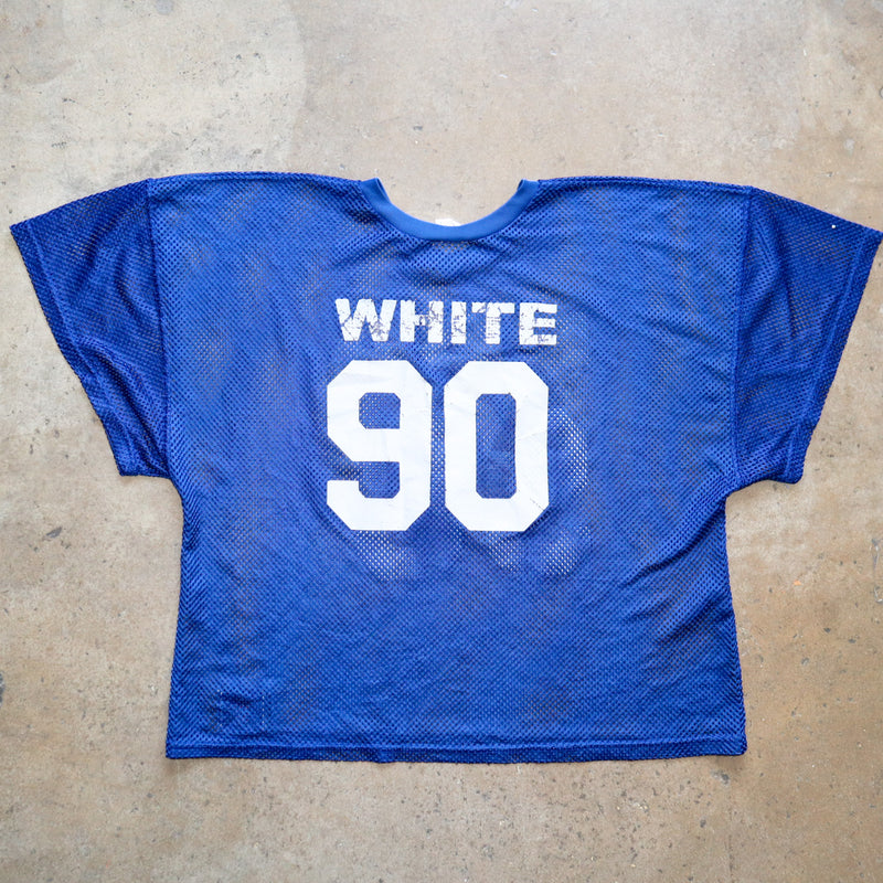 WHITE #90 MESH JERSEY