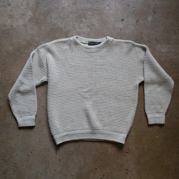Waffle Knit Sweater Cropped