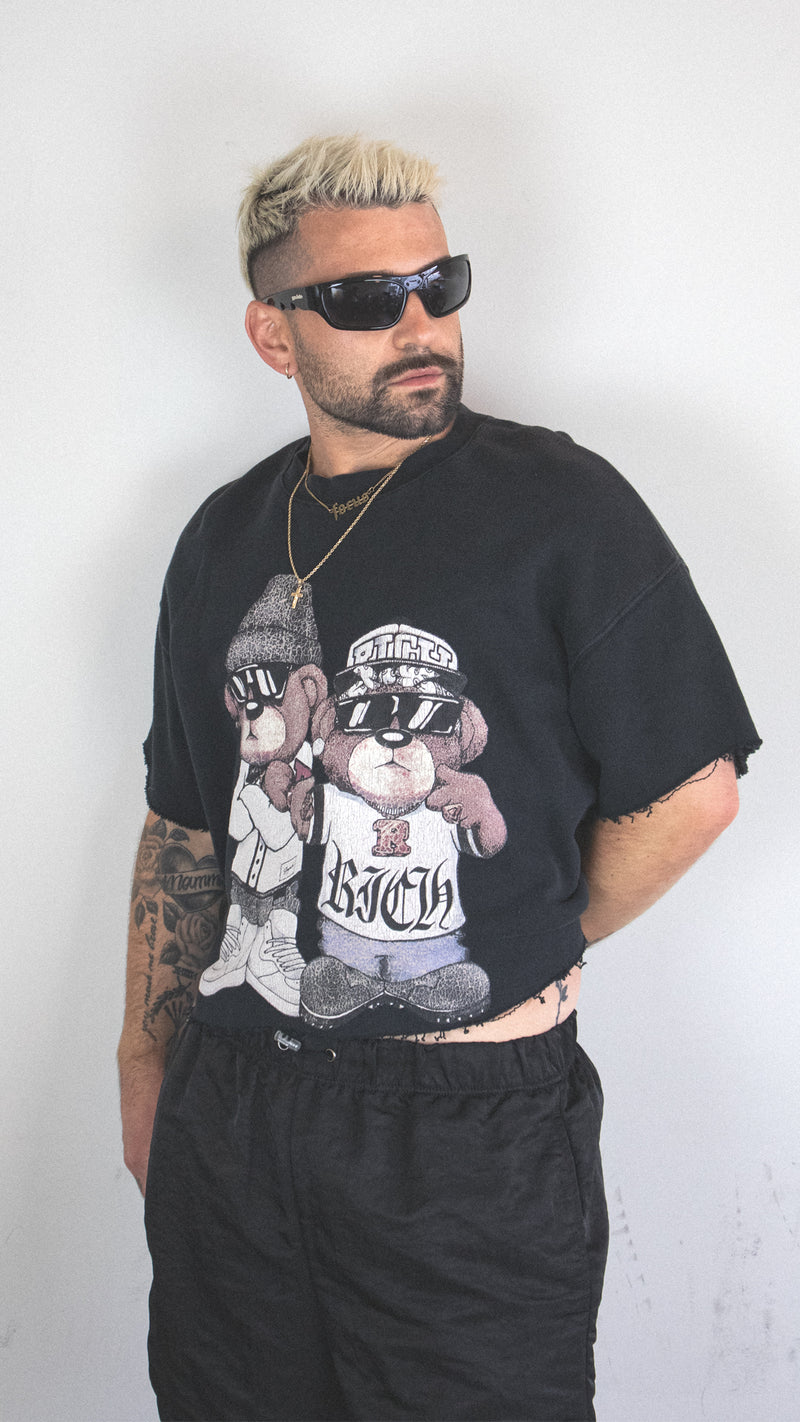 Joy Rich Bitch Cropped Sweater Crew